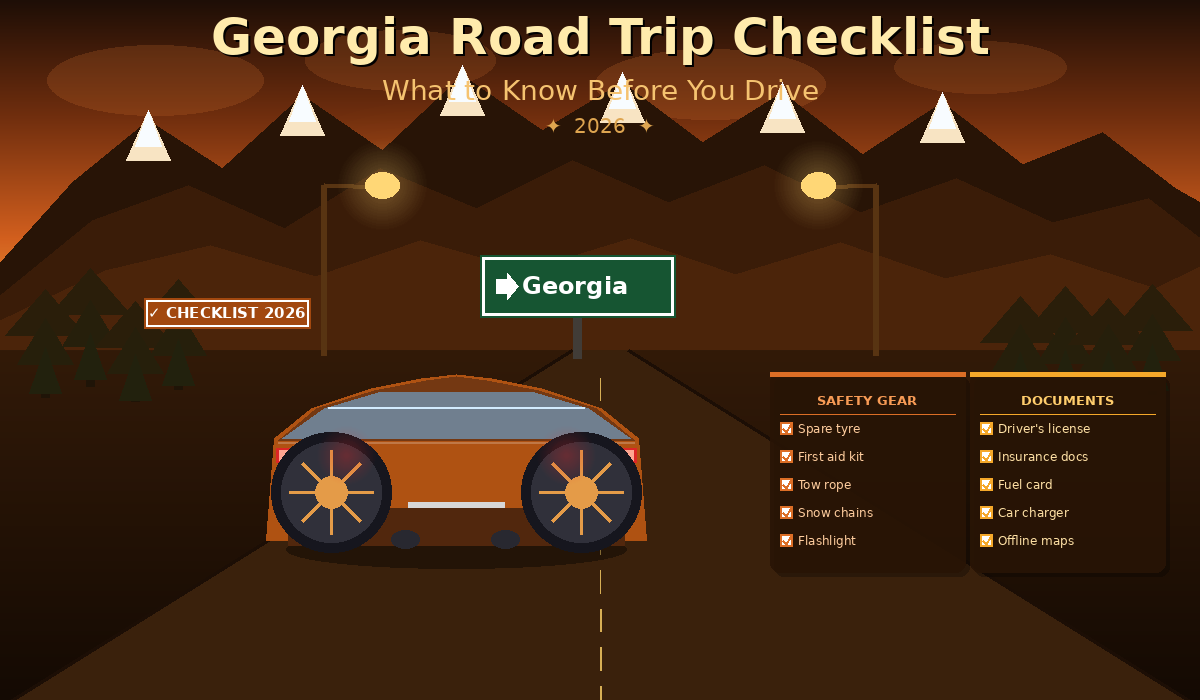 Georgia Road Trip Checklist 2026: What to Know Before You Drive
