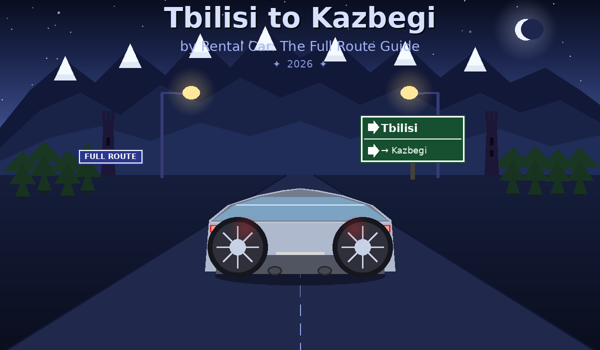 Tbilisi to Kazbegi by Rental Car: The Full Route Guide