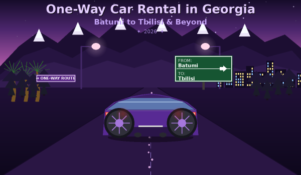One-Way Car Rental in Georgia 2026: Batumi to Tbilisi & Beyond