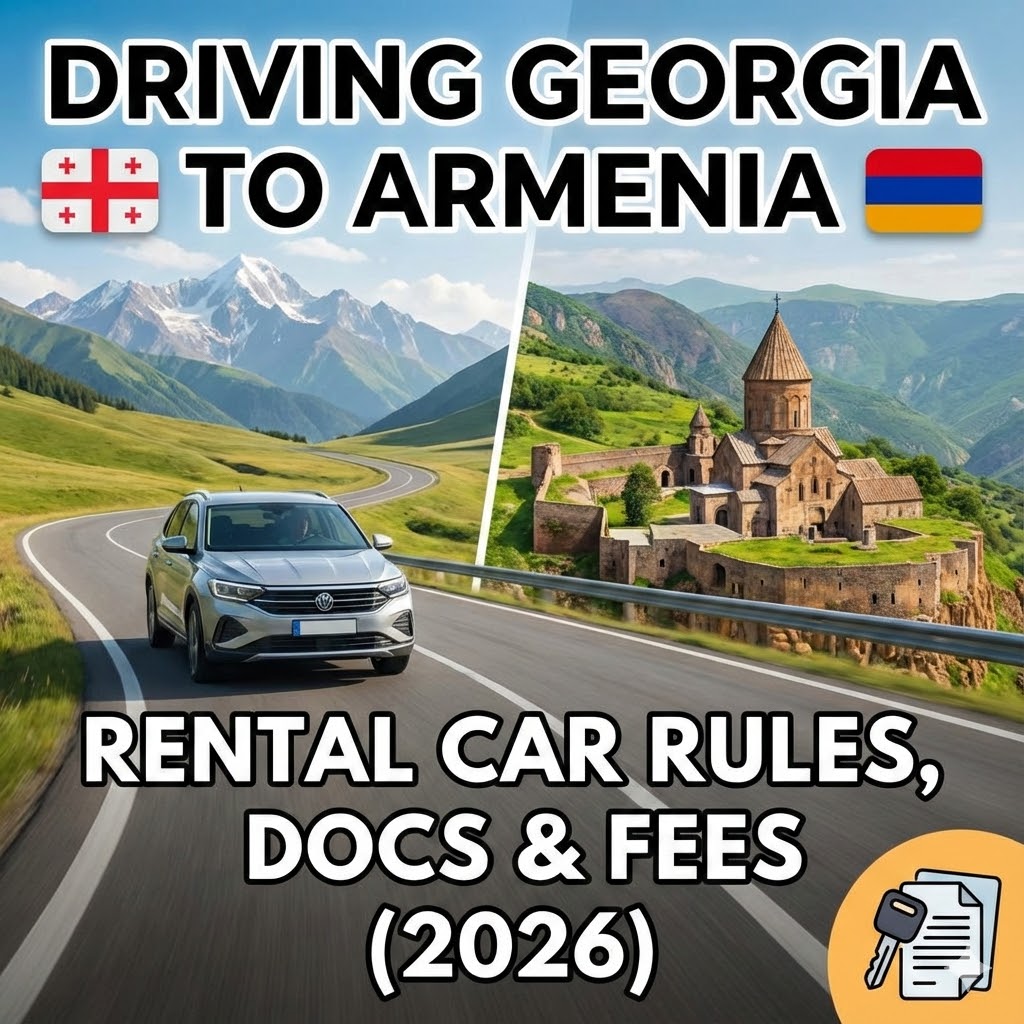 Driving from Georgia to Armenia: Essential Rental Car Rules, Documents & Fees (2026)